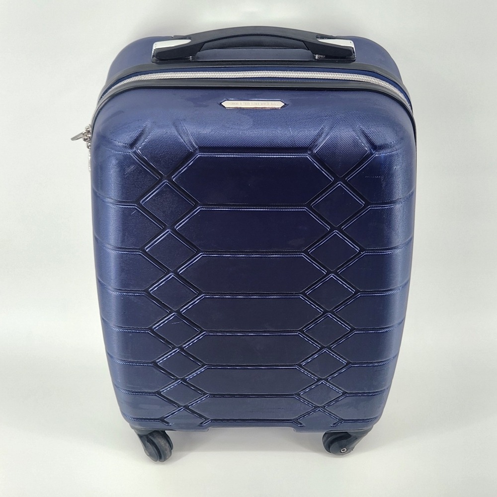 Aimee‎ Kestenberg 22 Inch Carry On Hard Shell Spinner Luggage Blue